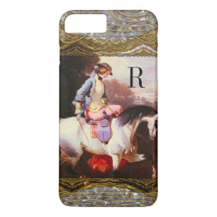 Funda Para iPhone 8 Plus/7 Plus Monograma Elsa VII Ecuestre