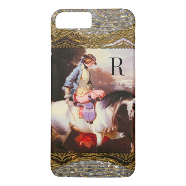 Funda De Case-Mate Para iPhone Monograma Elsa VII Ecuestre (Reverso)
