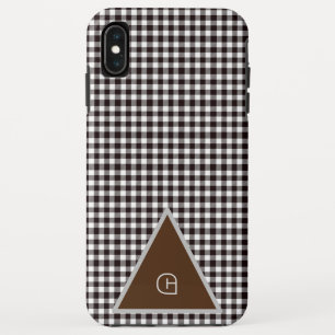 Funda Para iPhone XS Max   Monograma Estilo Rústico Cuadro