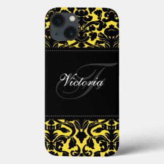 title_seo2 Monograma estuche de aire para iPad Damask negro y