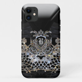 Funda Para iPhone 11 Monograma Fiesta lunar Girly Elegant