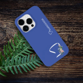 Funda Para iPhone 14 Pro De Case-Mate Monograma floral F Jubilación