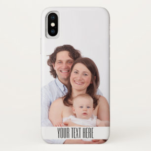 Funda Para iPhone X Monograma fotográfico personalizado