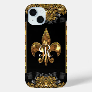 Funda Para iPhone 15 Monograma francés Lady Eve Fleur