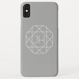Funda Para iPhone XS Max Monograma genial, estilo de logotipo con vibra hip