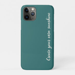 Funda Para iPhone 11 Pro Monograma geométrico de alejandrita verde moderno