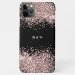 Funda Para iPhone 11 Pro Max Monograma Glam Rosa
