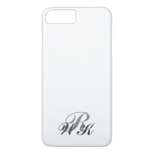 Funda Para iPhone 8 Plus/7 Plus Monograma Gris y Transparente para iPhone 7 Plus