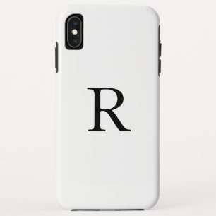 Funda Para iPhone XS Max Monograma Guay inicial de color negro y blanco sól