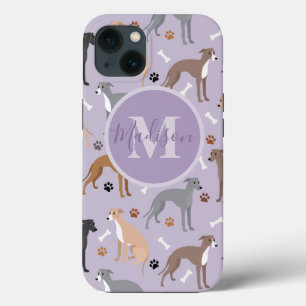 Funda Para iPhone 13 Monograma: Huesos y patas de perro de la colección