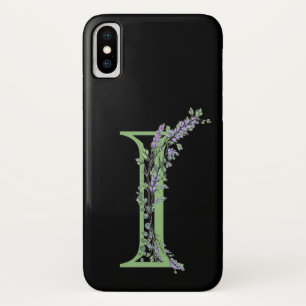 Funda Para iPhone X Monograma I Lavender Eucalyptus