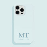 Funda Para iPhone 15 Pro Max Monograma inicial de nombre Minimalista moderno<br><div class="desc">Estuche minimalista Moderno de Monograma Inicial. Crea tu propio estuche para iPhone personalizado con el nombre inicial del personalizado.</div>