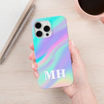 Funda Para iPhone 15 Pro Max Monograma inicial falso iridiscente moderno<br><div class="desc">Estuche para iPhone de Monograma Inicial Faux Irideslinde Moderno. Crea tu propio estuche para iPhone personalizado con el nombre inicial del personalizado.</div>