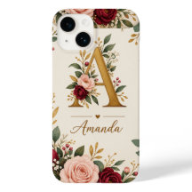 Monograma Inicial Floral Personalizado