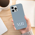 Funda Para iPhone 13 Monograma inicial minimalista moderno<br><div class="desc">Estuche minimalista Moderno de Monograma Inicial. Crea tu propio estuche para iPhone personalizado con el nombre inicial del personalizado.</div>