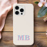 Funda Para iPhone 13 Monograma inicial minimalista moderno<br><div class="desc">Estuche minimalista Moderno de Monograma Inicial. Crea tu propio estuche para iPhone personalizado con el nombre inicial del personalizado.</div>