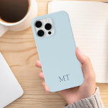Funda Para iPhone 15 Pro Max Monograma inicial Minimalista moderno<br><div class="desc">Estuche minimalista Moderno de Monograma Inicial. Crea tu propio estuche para iPhone personalizado con el nombre inicial del personalizado.</div>