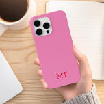 Funda Para iPhone 15 Pro Max Monograma inicial Minimalista moderno<br><div class="desc">Estuche minimalista Moderno de Monograma Inicial. Crea tu propio estuche para iPhone personalizado con el nombre inicial del personalizado.</div>