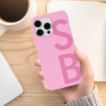 Funda Para iPhone 15 Pro Max Monograma inicial Minimalista moderno<br><div class="desc">Estuche moderno Minimalista de monograma inicial para iPhone</div>