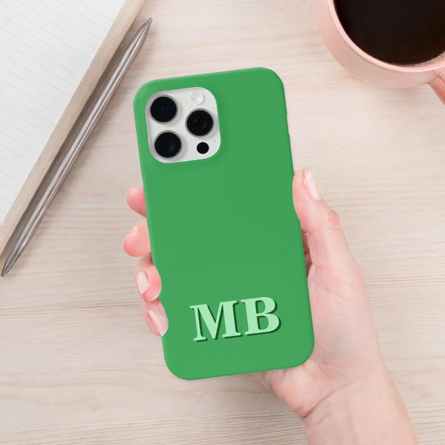 Funda De Case-Mate Para iPhone Monograma inicial minimalista moderno (Subido por el creador)