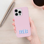 Funda Para iPhone 13 Monograma inicial minimalista moderno<br><div class="desc">Estuche minimalista Moderno de Monograma Inicial. Crea tu propio estuche para iPhone personalizado con el nombre inicial del personalizado.</div>
