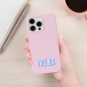 Funda Para iPhone 13 Monograma inicial minimalista moderno