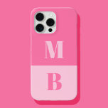 Funda Para iPhone 15 Pro Max Monograma inicial Minimalista moderno<br><div class="desc">Estuche de teléfono monograma inicial moderno. Crea tu propio estuche para iPhone personalizado con el nombre inicial del personalizado.</div>