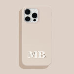 Funda Para iPhone 13 Monograma inicial minimalista moderno<br><div class="desc">Estuche minimalista Moderno de Monograma Inicial. Crea tu propio estuche para iPhone personalizado con el nombre inicial del personalizado.</div>