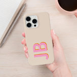 Funda Para iPhone 15 Pro Max Monograma inicial negrita personalizado<br><div class="desc">Estuche para iPhone monograma inicial personalizado negrita</div>