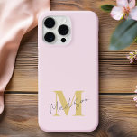 Funda Para iPhone 13 Monograma inicial rosado mínimo moderno<br><div class="desc">Estuche Mínimo Moderno De Monograma Inicial Rosado. Crea tu propio estuche para iPhone personalizado con el nombre inicial del personalizado.</div>