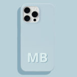 Funda Para iPhone 15 Pro Max Monograma inicial simple y moderno<br><div class="desc">Estuche de teléfono monograma inicial simple y moderno. Crea tu propio estuche para iPhone personalizado con el nombre inicial del personalizado.</div>