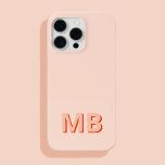 Funda Para iPhone 15 Pro Max Monograma inicial simple y moderno<br><div class="desc">Estuche de teléfono monograma inicial simple y moderno. Crea tu propio estuche para iPhone personalizado con el nombre inicial del personalizado.</div>