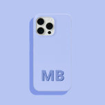 Funda Para iPhone 15 Pro Max Monograma inicial simple y moderno<br><div class="desc">Estuche de teléfono monograma inicial simple y moderno. Crea tu propio estuche para iPhone personalizado con el nombre inicial del personalizado.</div>