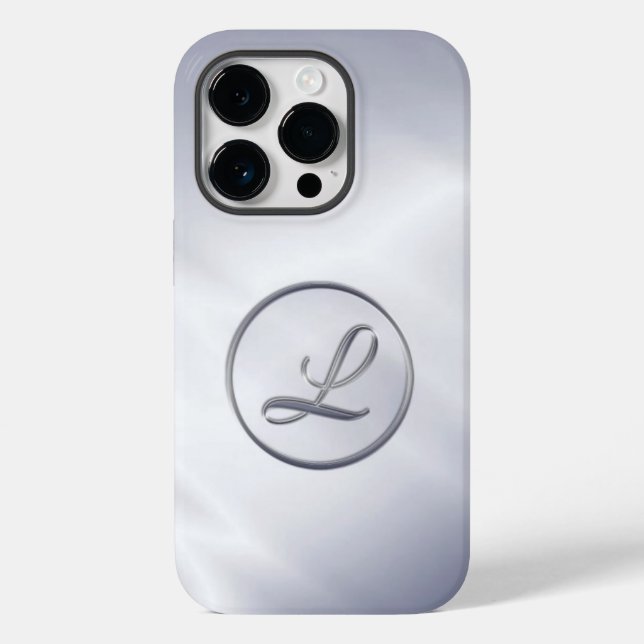 Funda De Case-Mate Para iPhone Monograma "Letra L" (Reverso )