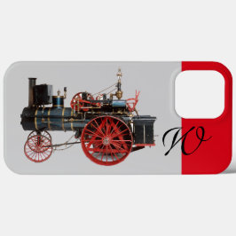 FUNDA PARA iPhone 13 PRO MAX MONOGRAMA LOCOMOTIVO DE VINTAJE