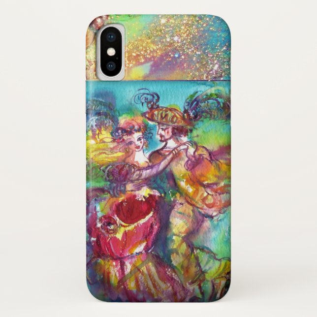 FUNDA DE Case-Mate PARA iPhone MONOGRAMA MASQUERADE NOCHE / DANZA CARNAVAL (Reverso)