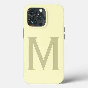 Funda Para iPhone 13 Pro Monograma Minimalista Añadir su nombre inicial mod