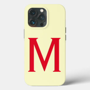 Funda Para iPhone 13 Pro Monograma Minimalista Añadir su nombre inicial mod
