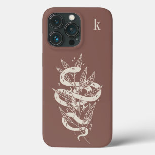 Funda Para iPhone 13 Pro Monograma místico de Ilustracion de serpiente botá