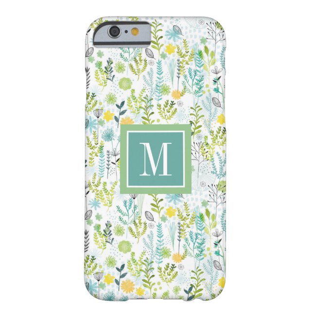 Funda De Case-Mate Para iPhone Monograma modelo salvaje y libre del | (Reverso)