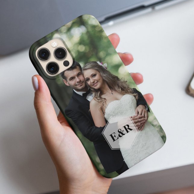 Funda De Case-Mate Para iPhone Monograma moderno (Subido por el creador)