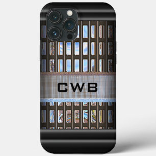 Funda Para iPhone 13 Pro Max Monograma moderno de LeCrosse Point