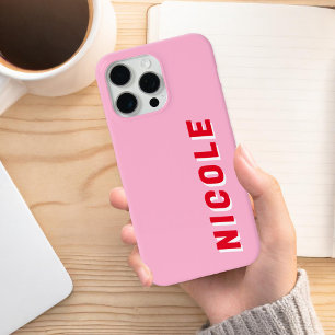 Funda Para iPhone 15 Pro Max Monograma moderno minimalista