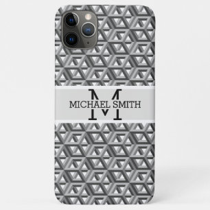 Funda Para iPhone 11 Pro Max Monograma moderno mosaico
