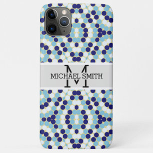 Funda Para iPhone 11 Pro Max Monograma moderno mosaico #18