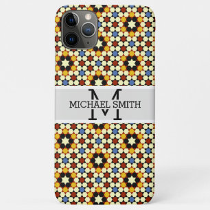 Funda Para iPhone 11 Pro Max Monograma moderno mosaico #2