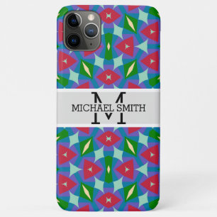 Funda Para iPhone 11 Pro Max Monograma moderno mosaico #21