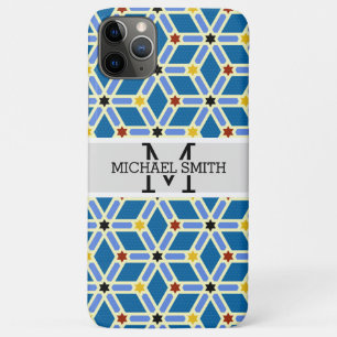 Funda Para iPhone 11 Pro Max Monograma moderno mosaico #3