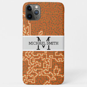 Funda Para iPhone 11 Pro Max Monograma moderno mosaico #6