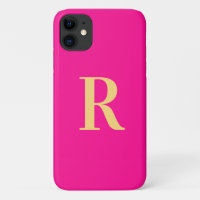 Monograma moderno oro rosa caliente